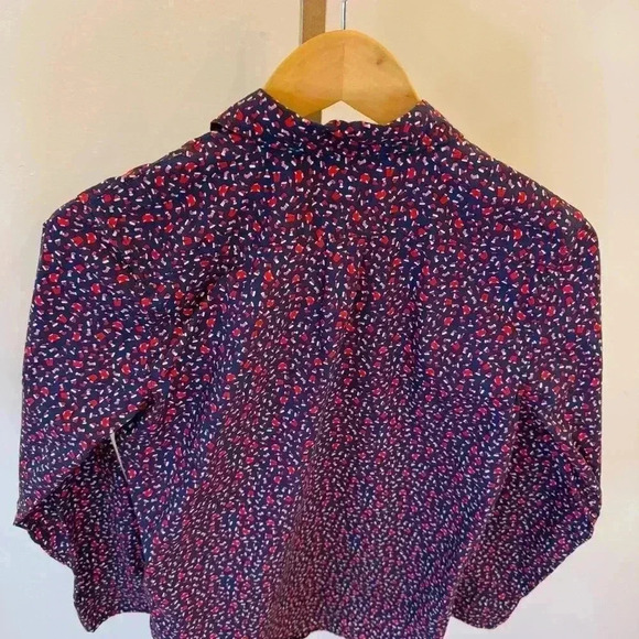 GAP Kids Boy’s XL Blue Holiday Christmas Long Sleeve Button-Up Shirt Casual - Picture 9 of 11